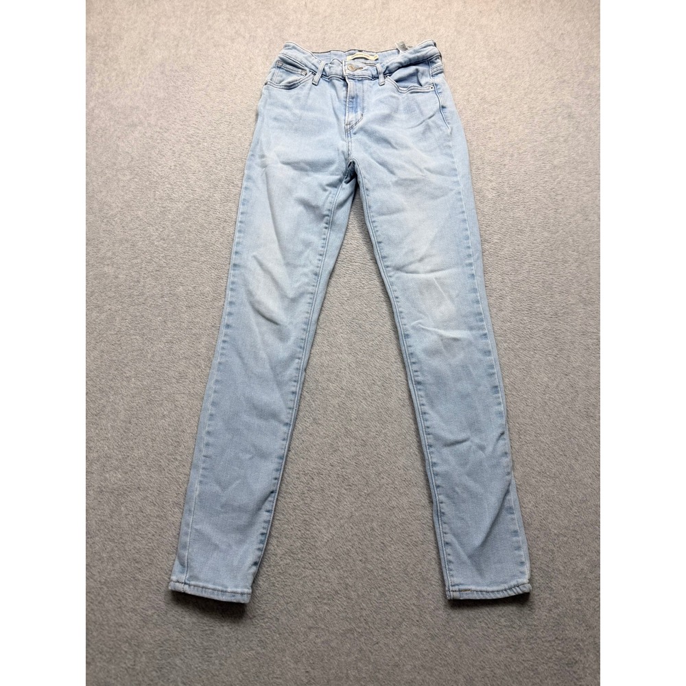 Levis 721 High Rise Skinny Jeans Light Wash Denim W26 L30 18882-0281